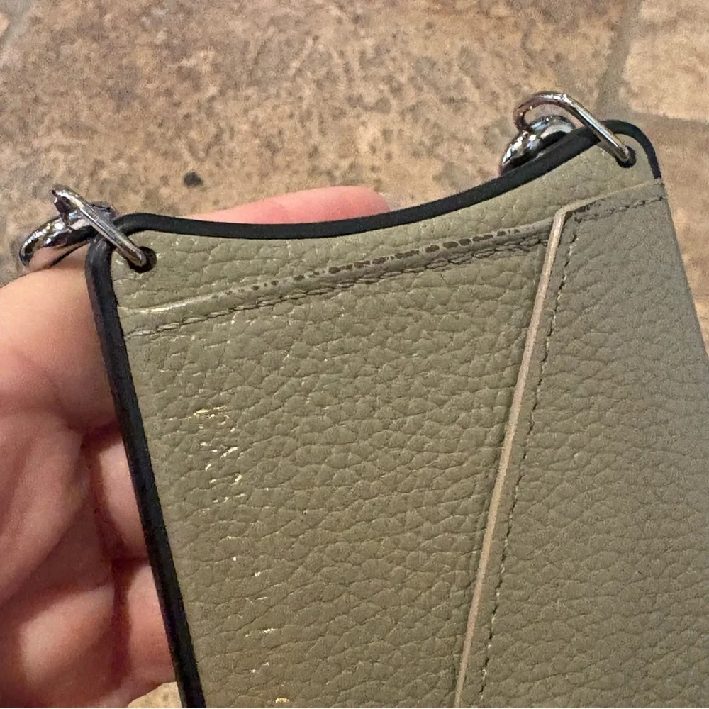 BANDOLIER Taupe Leather Crossbody Phone Case & Strap IPhone 13 Pro
